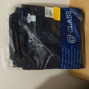 @ CLASS school uniform girls or boys short sleeve polo shirt BLUE UNISEX